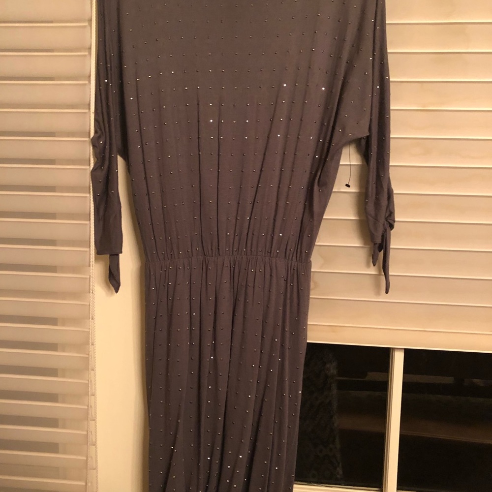 Bubble hem dress with studs
